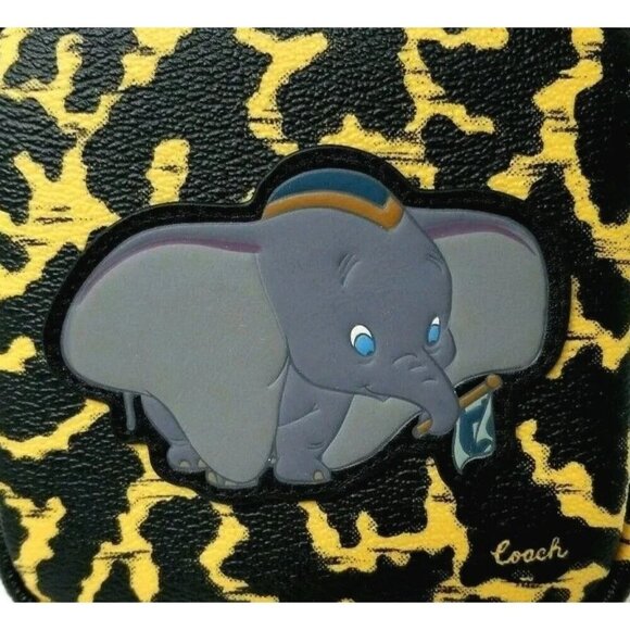 Coach X Disney X Dumbo Hybrid Coated Canvas Coin Pouch Case Converts to Belt Bag - Picture 3 of 6